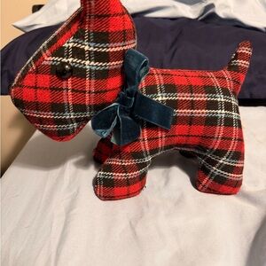 Plaid Scottie Dog Home Accent